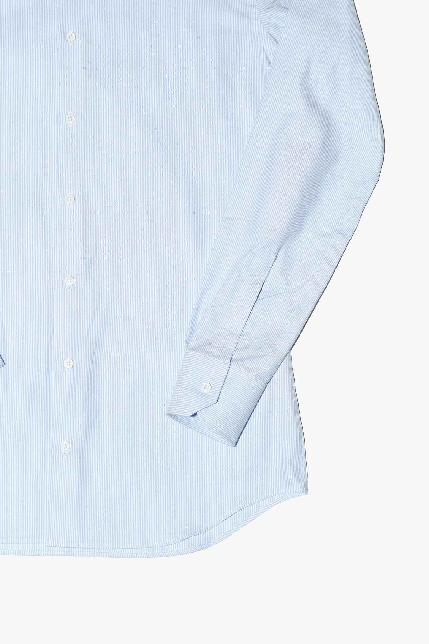 Camisa vestir MTO rayas cuello baby blanco Hippie Crew