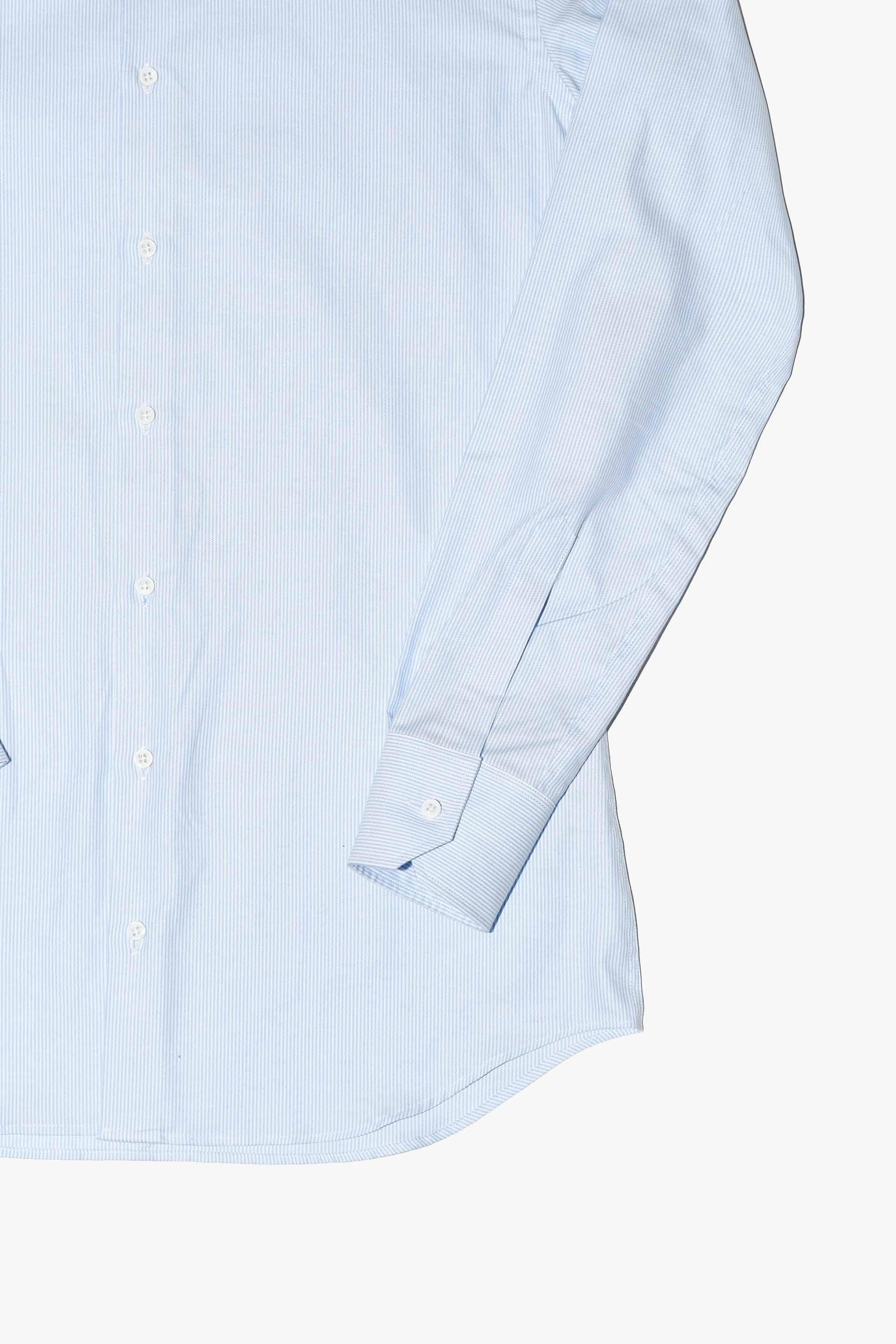 Camisa vestir MTO rayas cuello baby blanco Hippie Crew