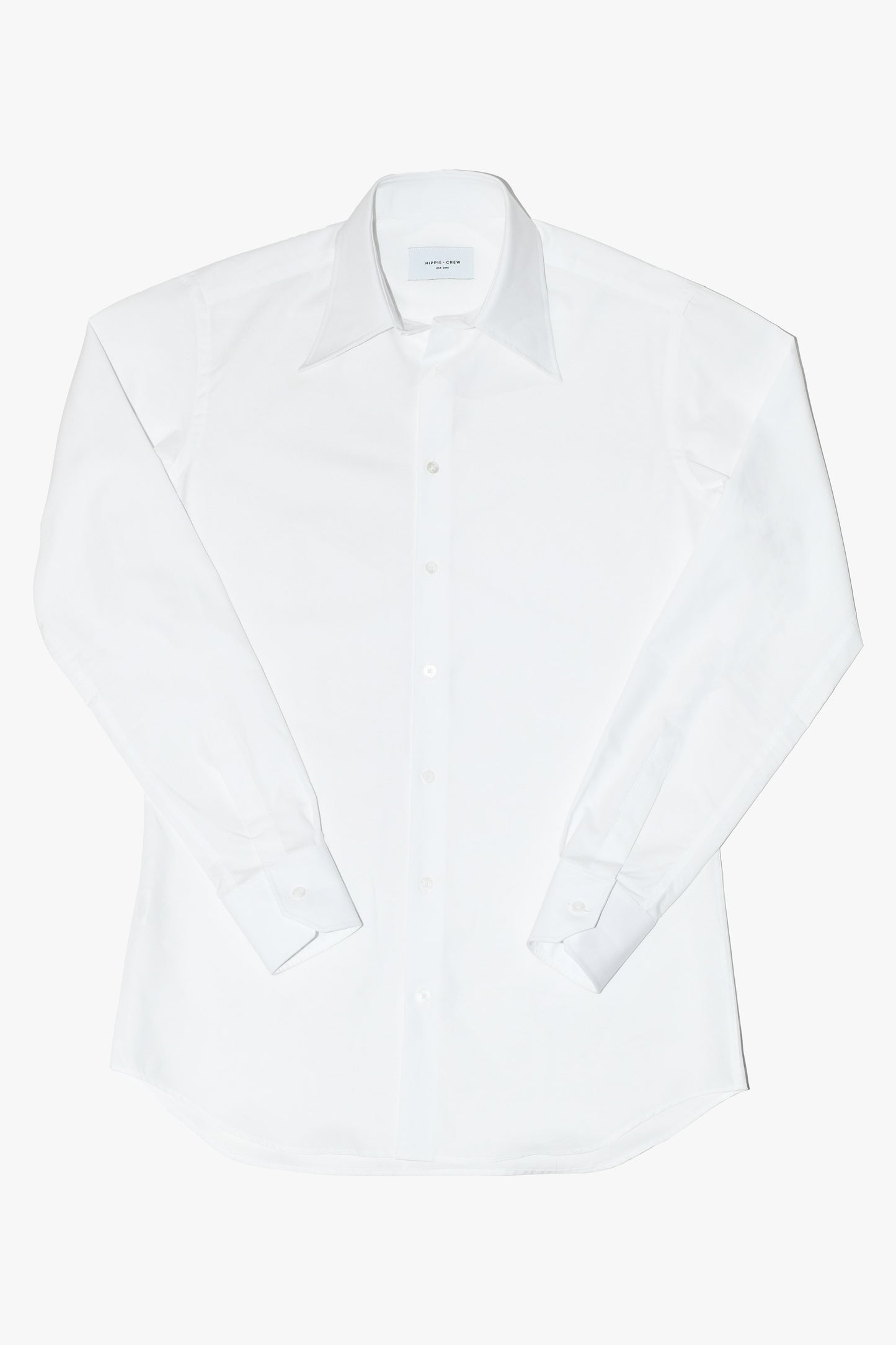 Camisa vestir blanca cuello inglés