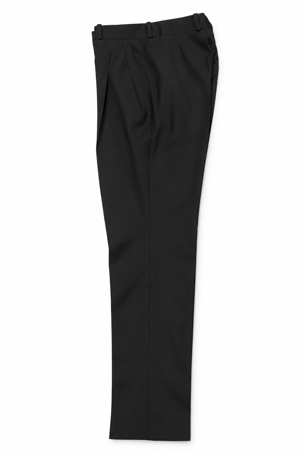 Pantalón vestir pinzas fluido negro