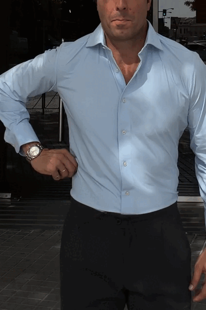 Camisa técnica azul claro