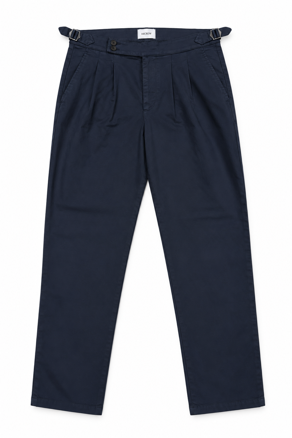 Pantalón pinzas azul marino fluido
