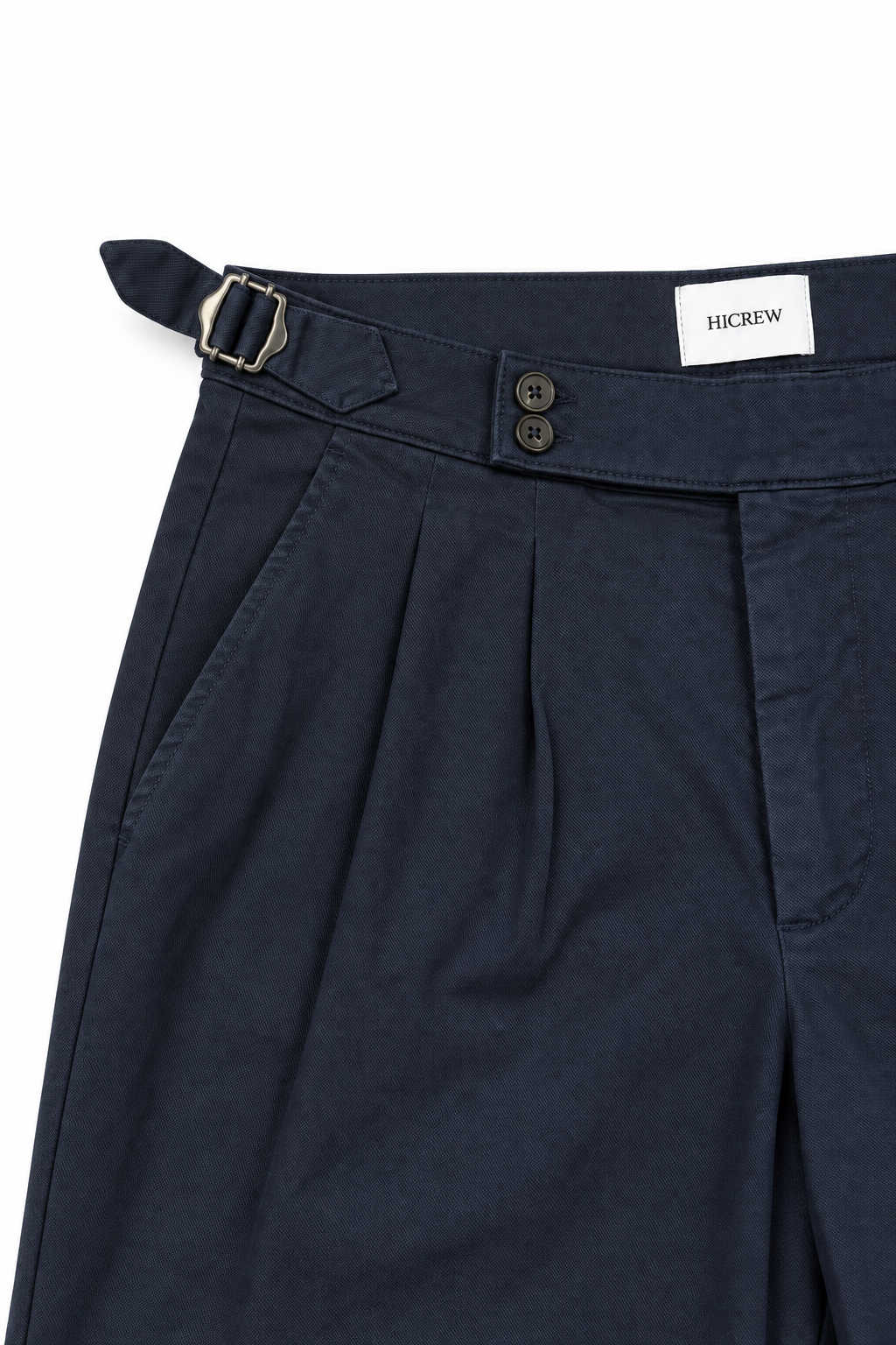 Pantalón pinzas azul marino fluido