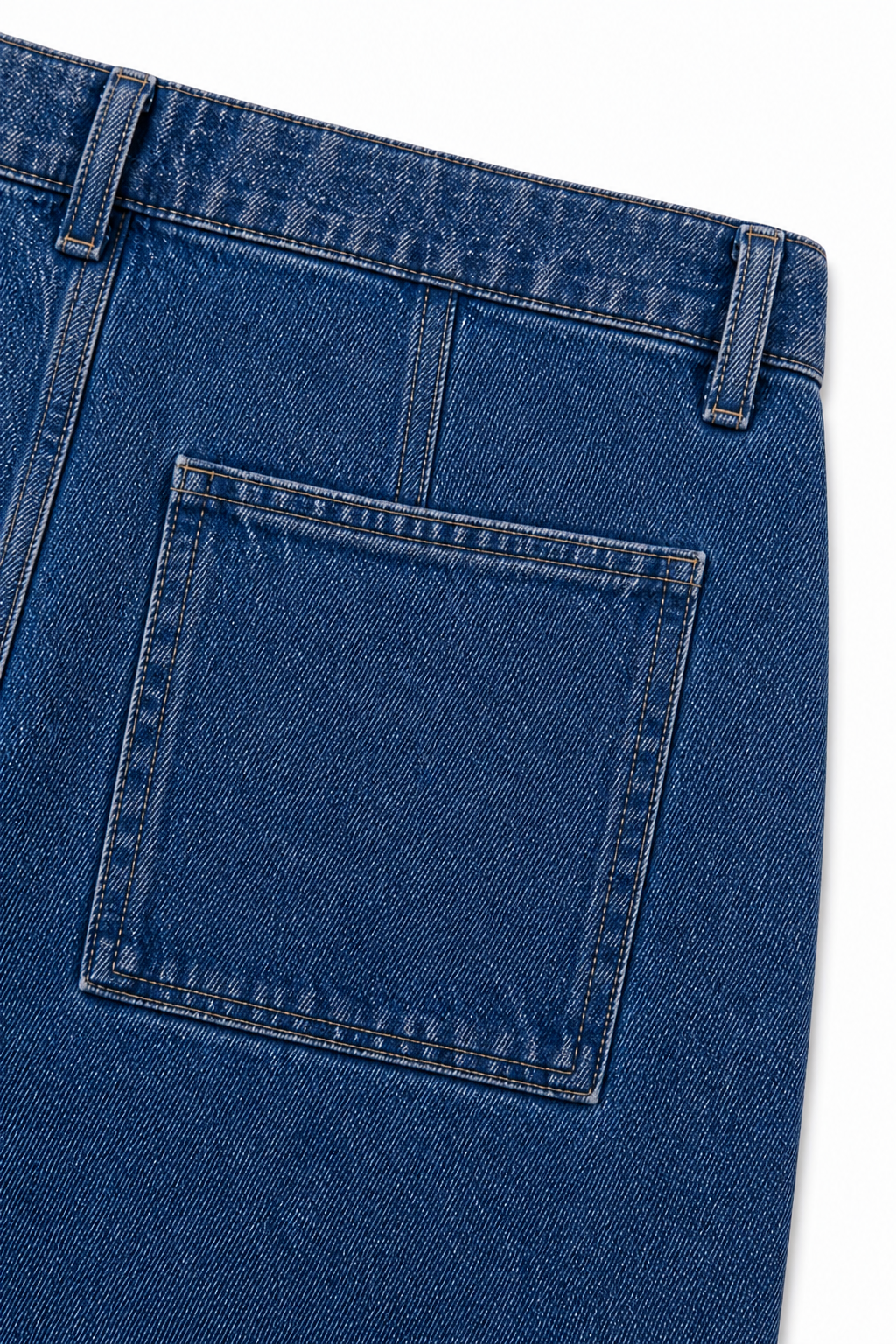 Pantalón denim relaxed azul oscuro