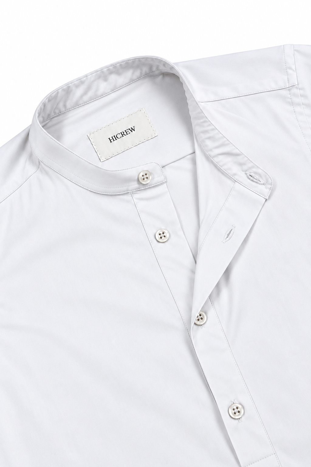 Camisa henley técnica blanca