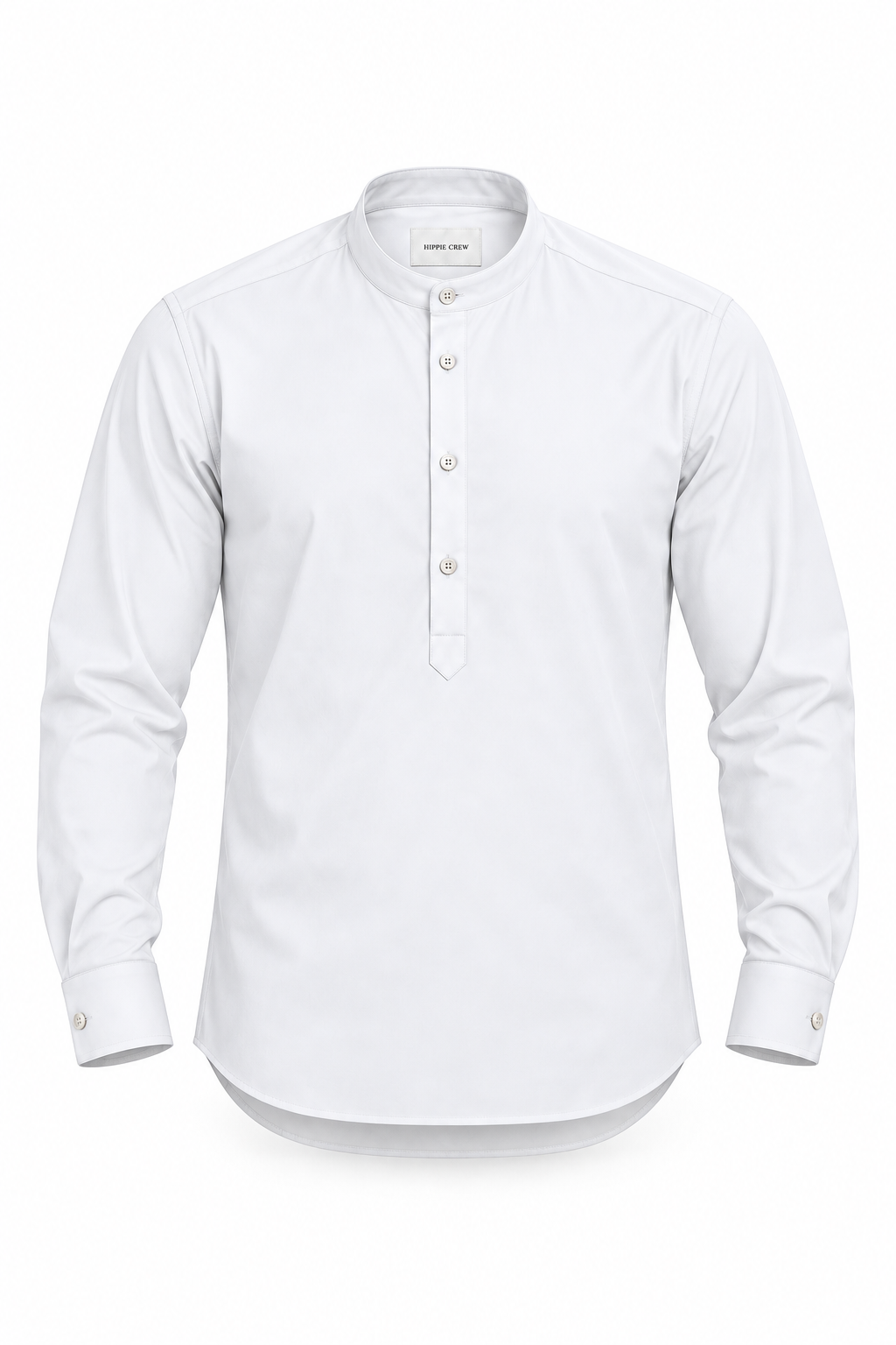Camisa henley técnica blanca