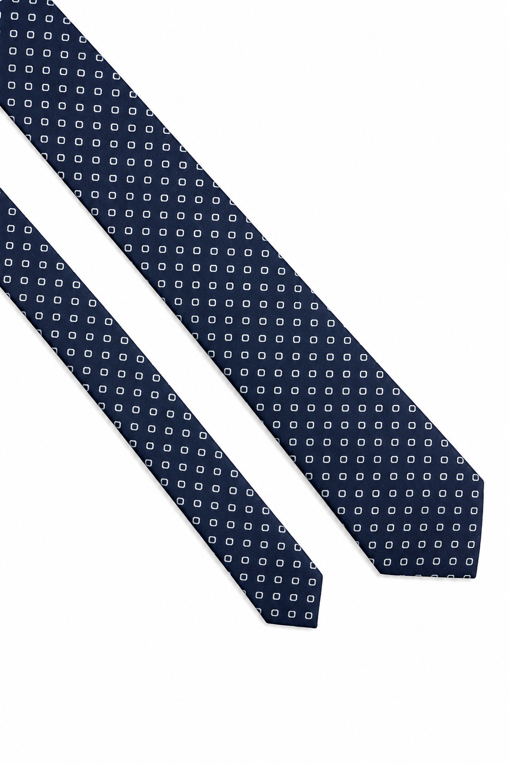Corbata rombos azul marino