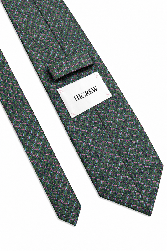 Corbata eslabones verde
