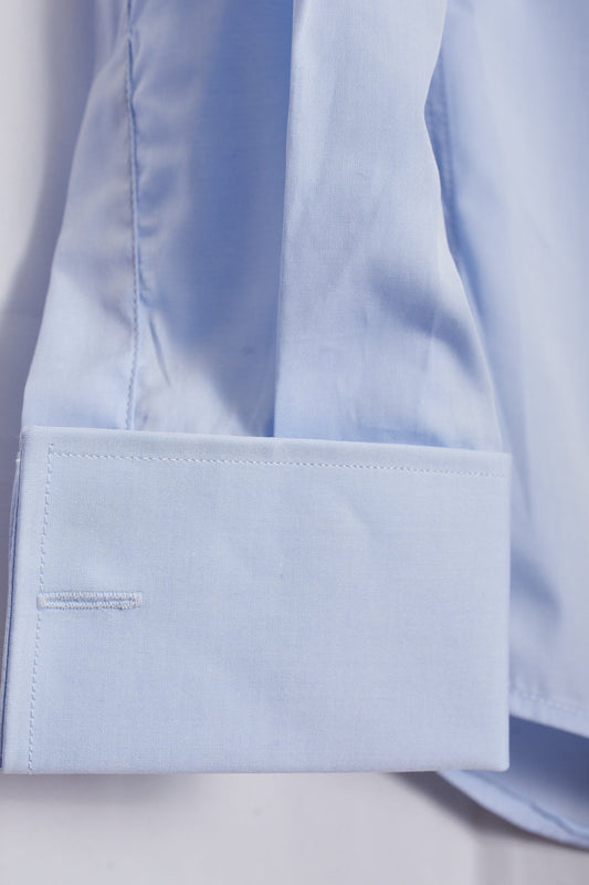 Camisa vestir azul ceremonia slim fit