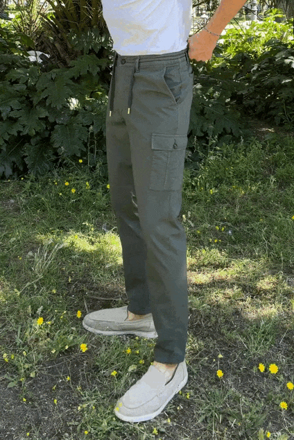 Pantalón cargo ligero verde