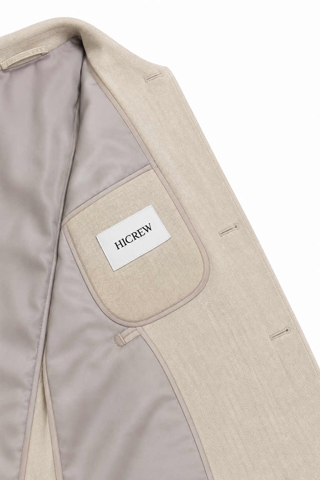 Americana lino espiga beige