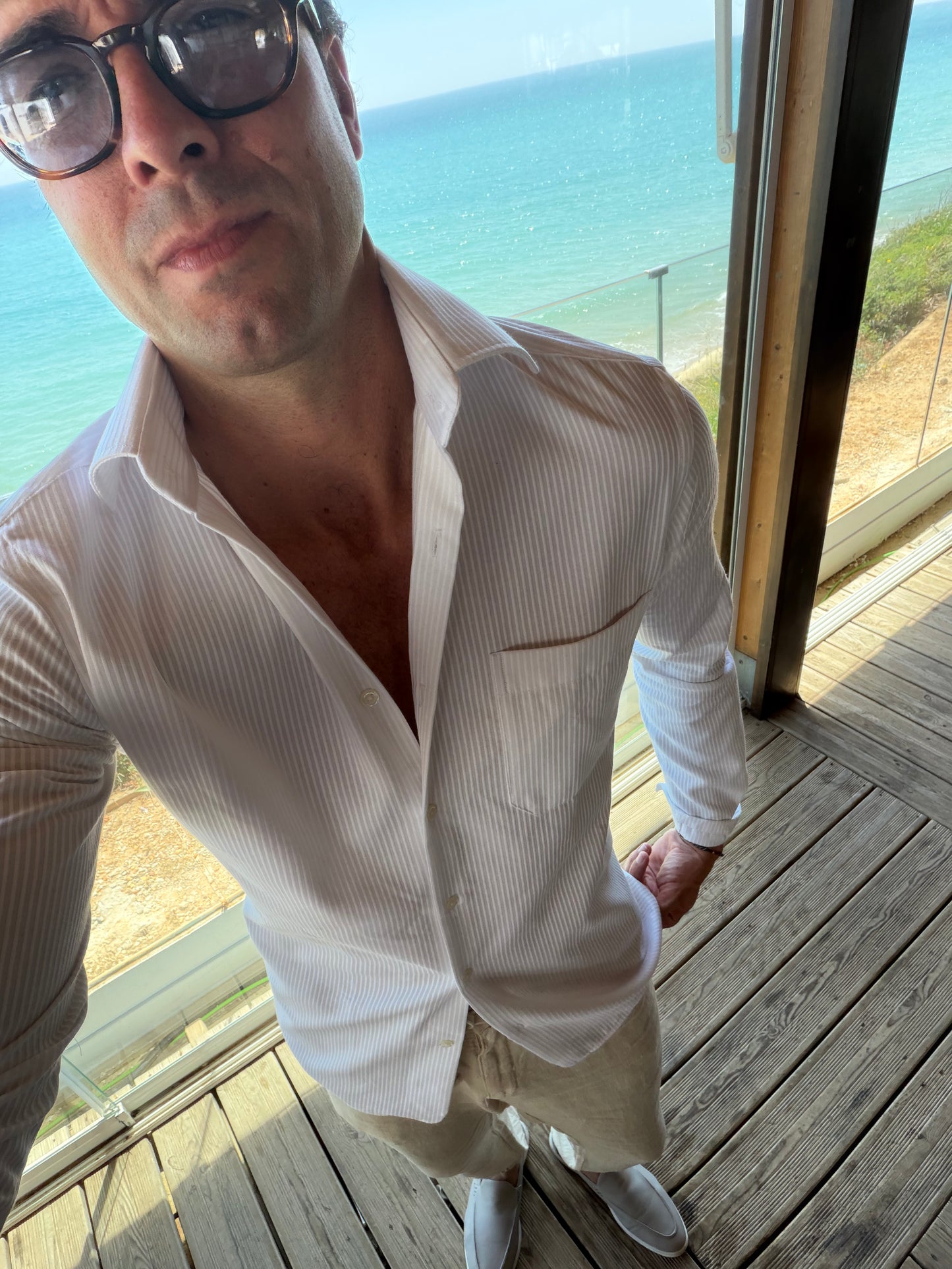 Camisa summer jaretas blanca