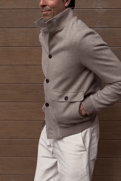 Chaqueta bomber topo