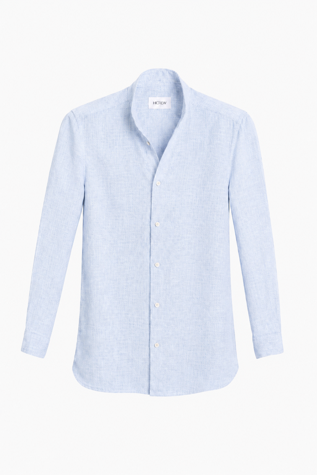 Camisa Mao lino azul claro