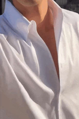 Camisa cuello minimal blanca