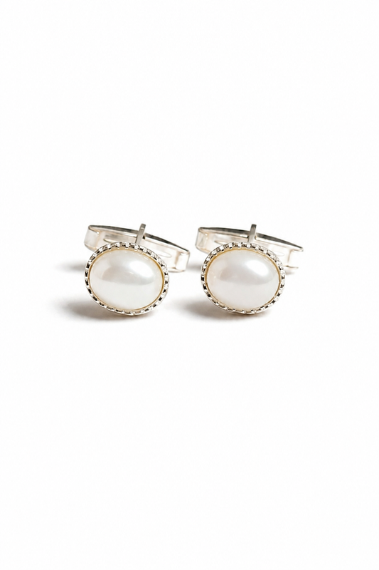 Gemelos plata nácar