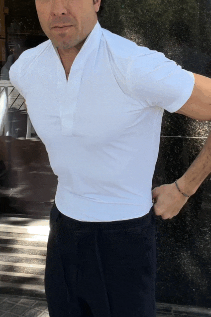 Polo Mao técnico blanco
