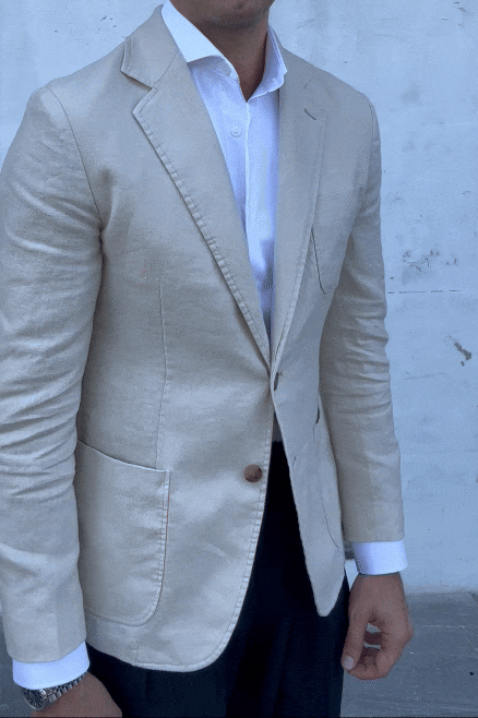 Americana lino crema