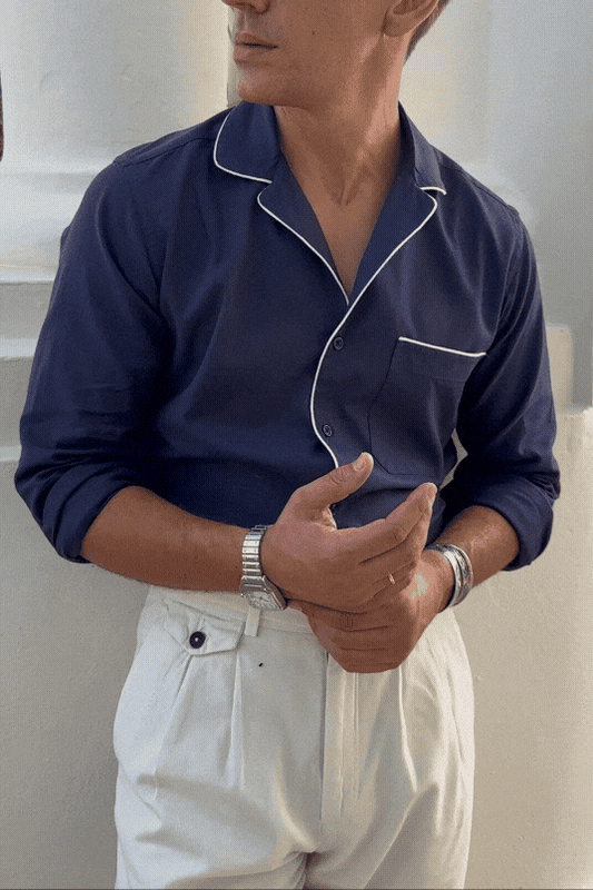 Camisa Hollywood azul marino