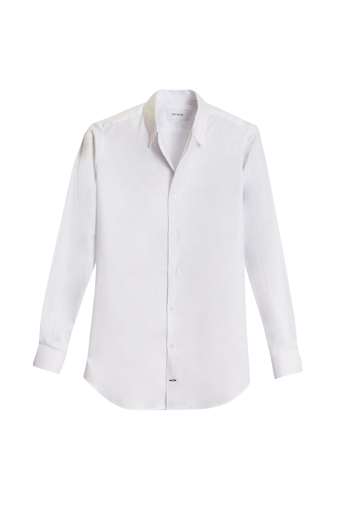 Camisa cuello minimal blanca
