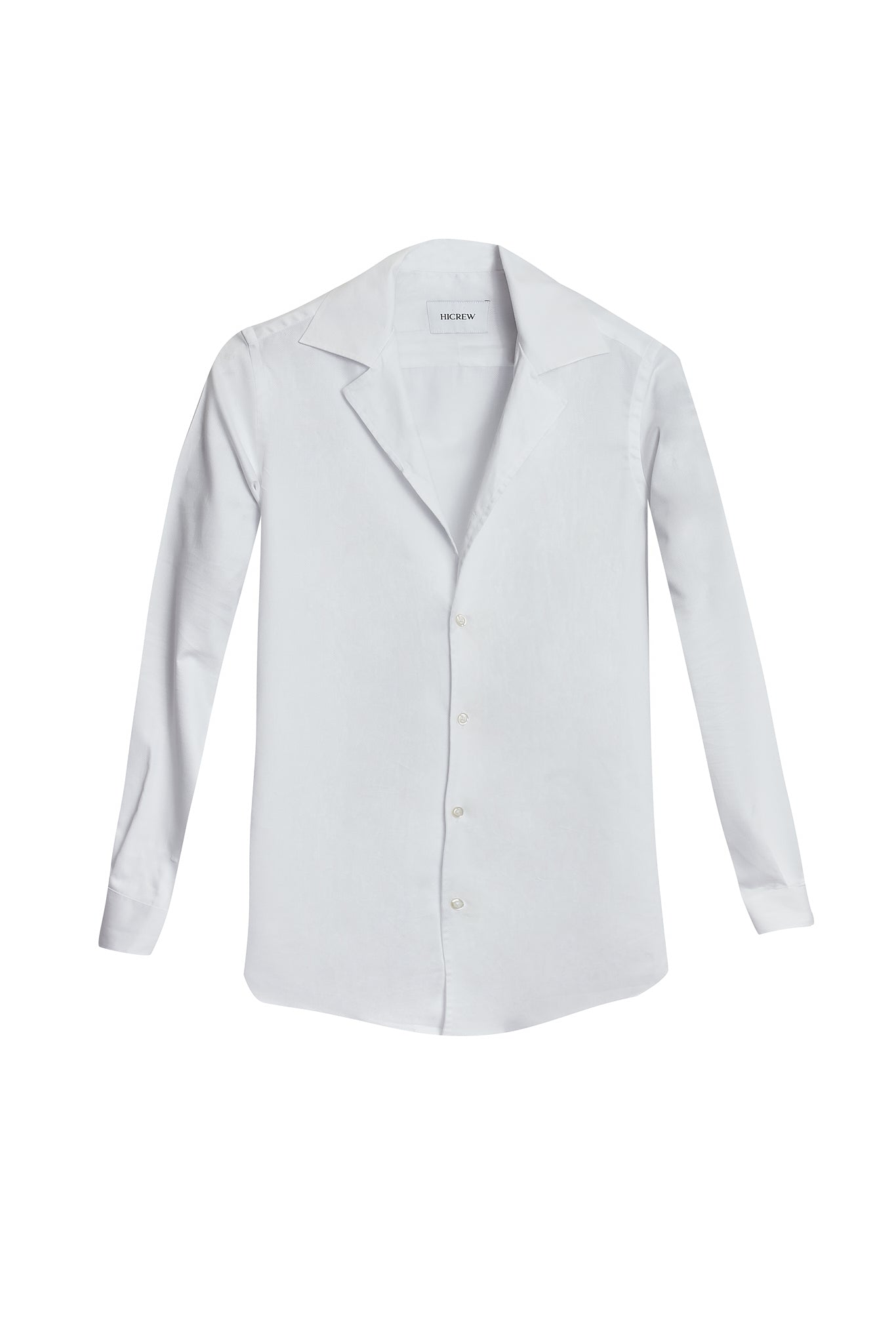 Camisa cuello solapa blanca