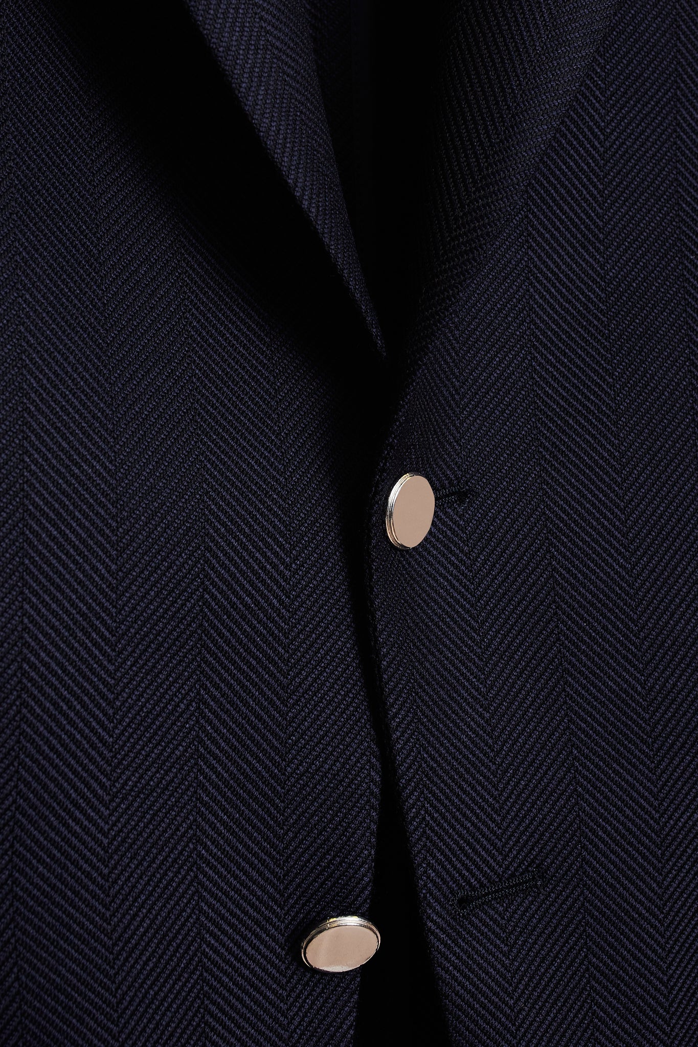 Americana espiga sartorial azul marino