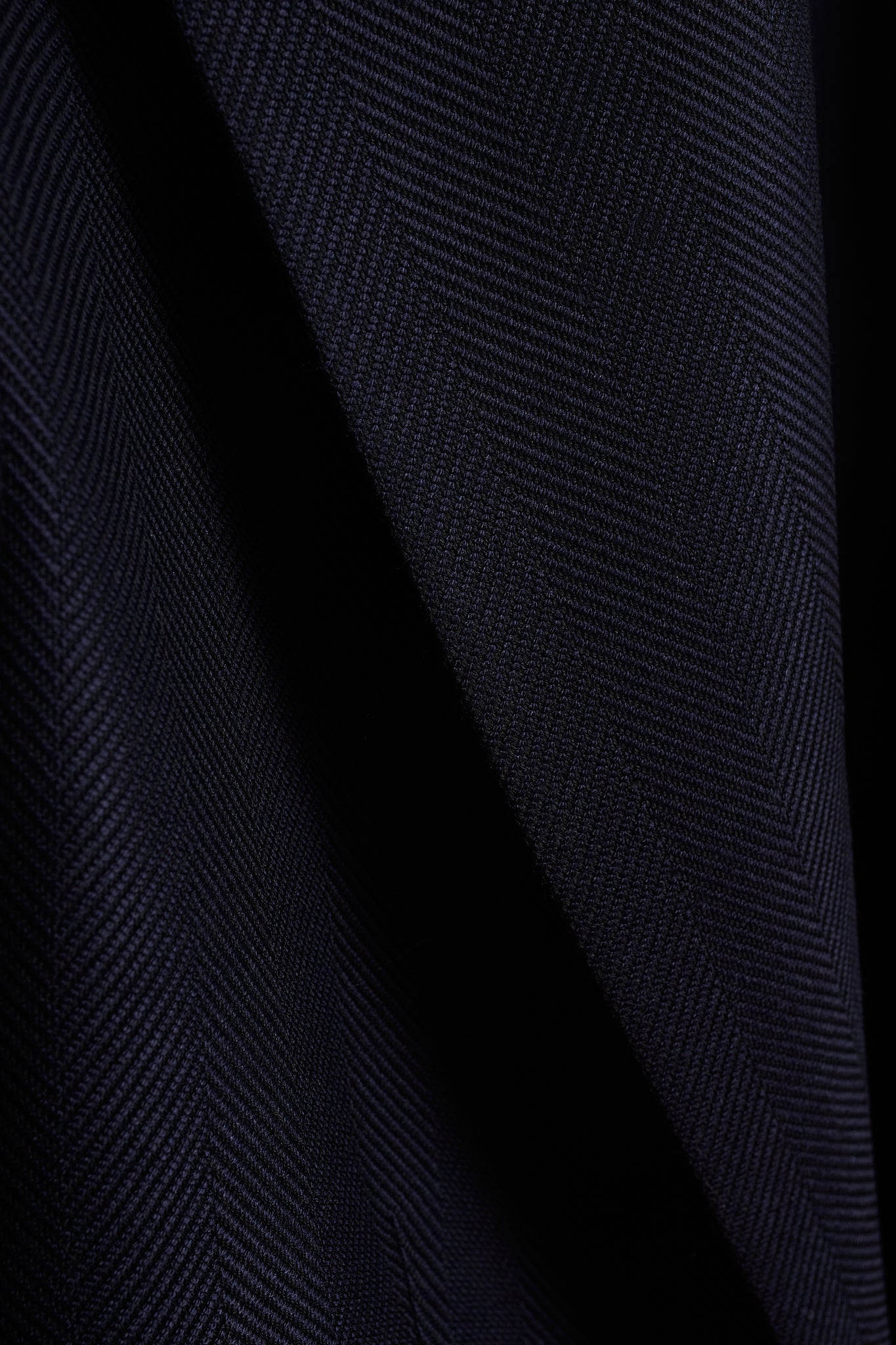 Americana espiga sartorial azul marino