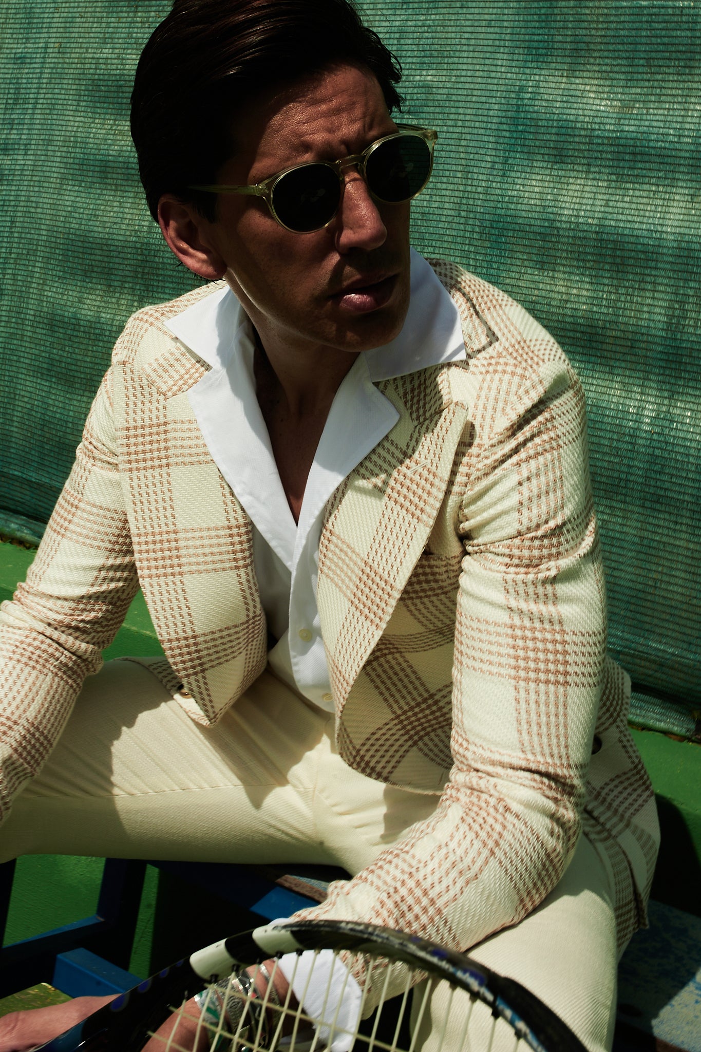 Camisa cuello solapa blanca