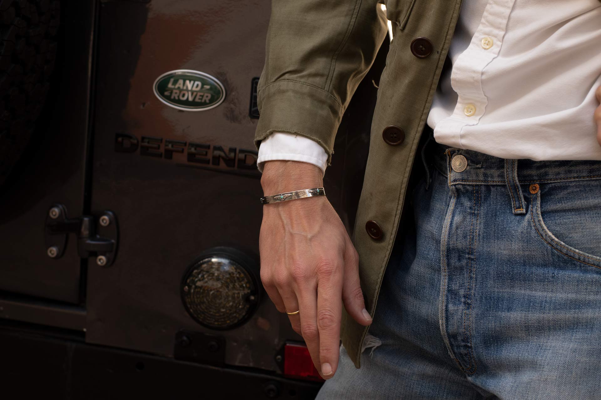 Pulsera brazalete plata navajo Hippie Crew