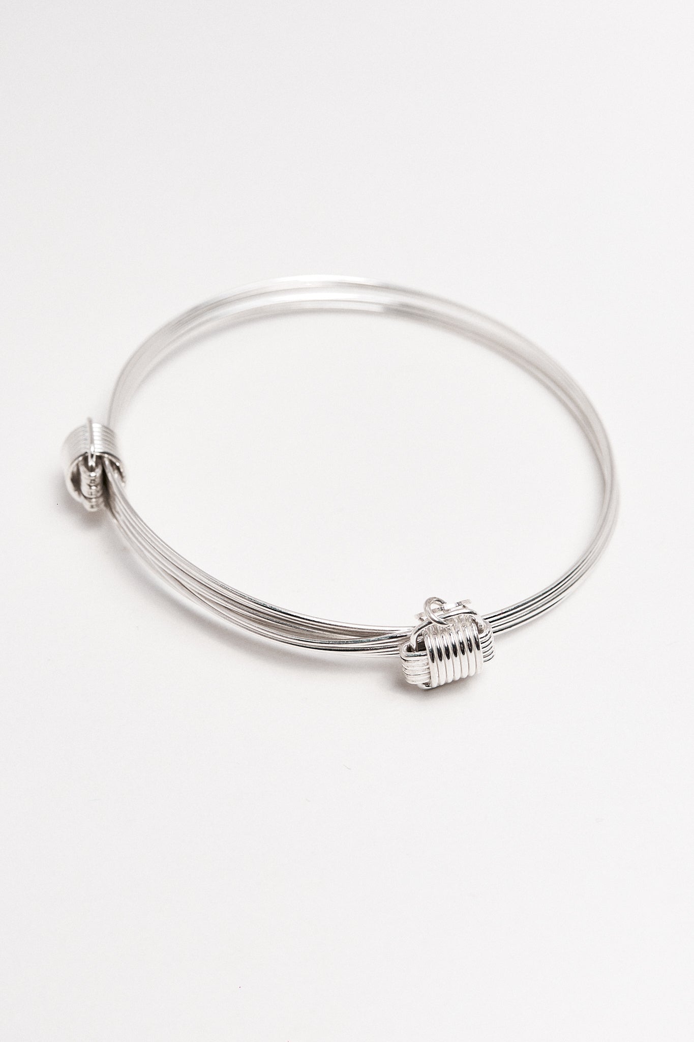 Pulsera plata cabos medium Hippie Crew
