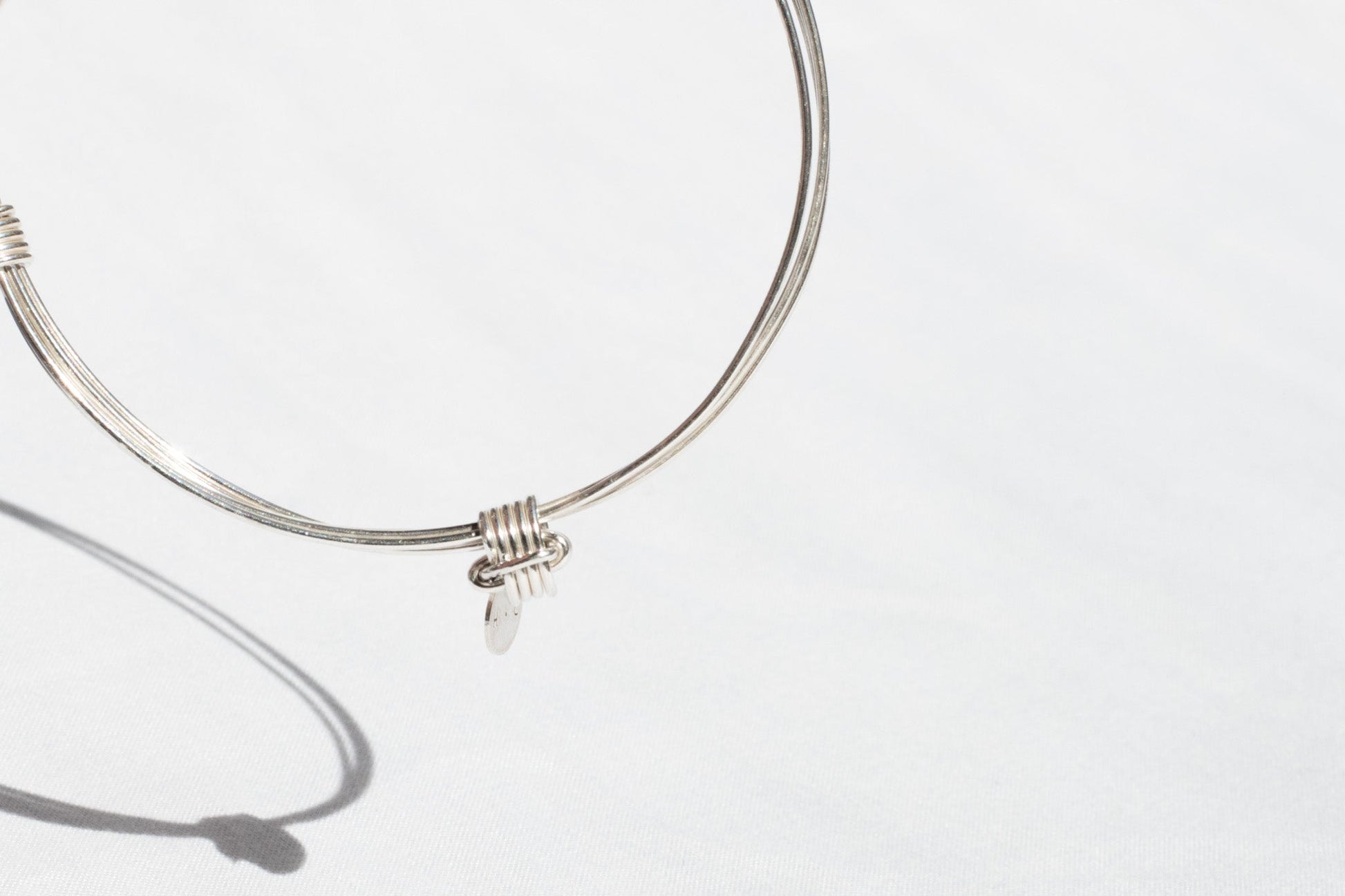 Pulsera plata cabos slim Hippie Crew