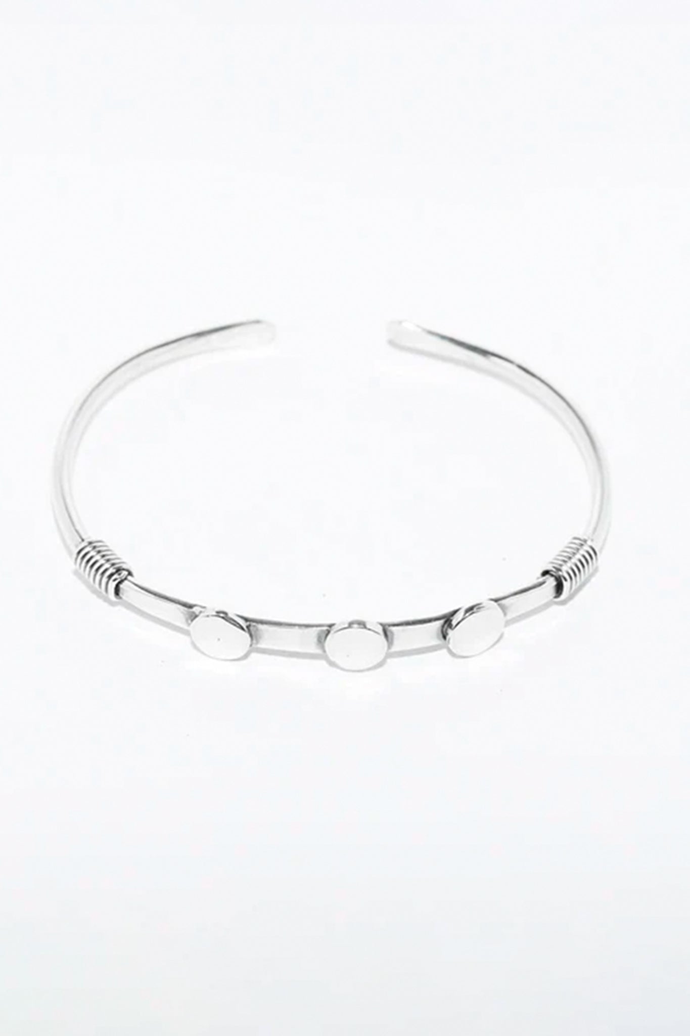 Pulsera plata iniciales Hippie Crew