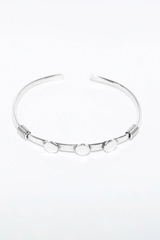 Pulsera plata iniciales Hippie Crew