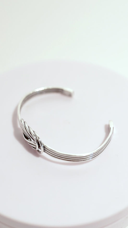 Pulsera plata fantasía