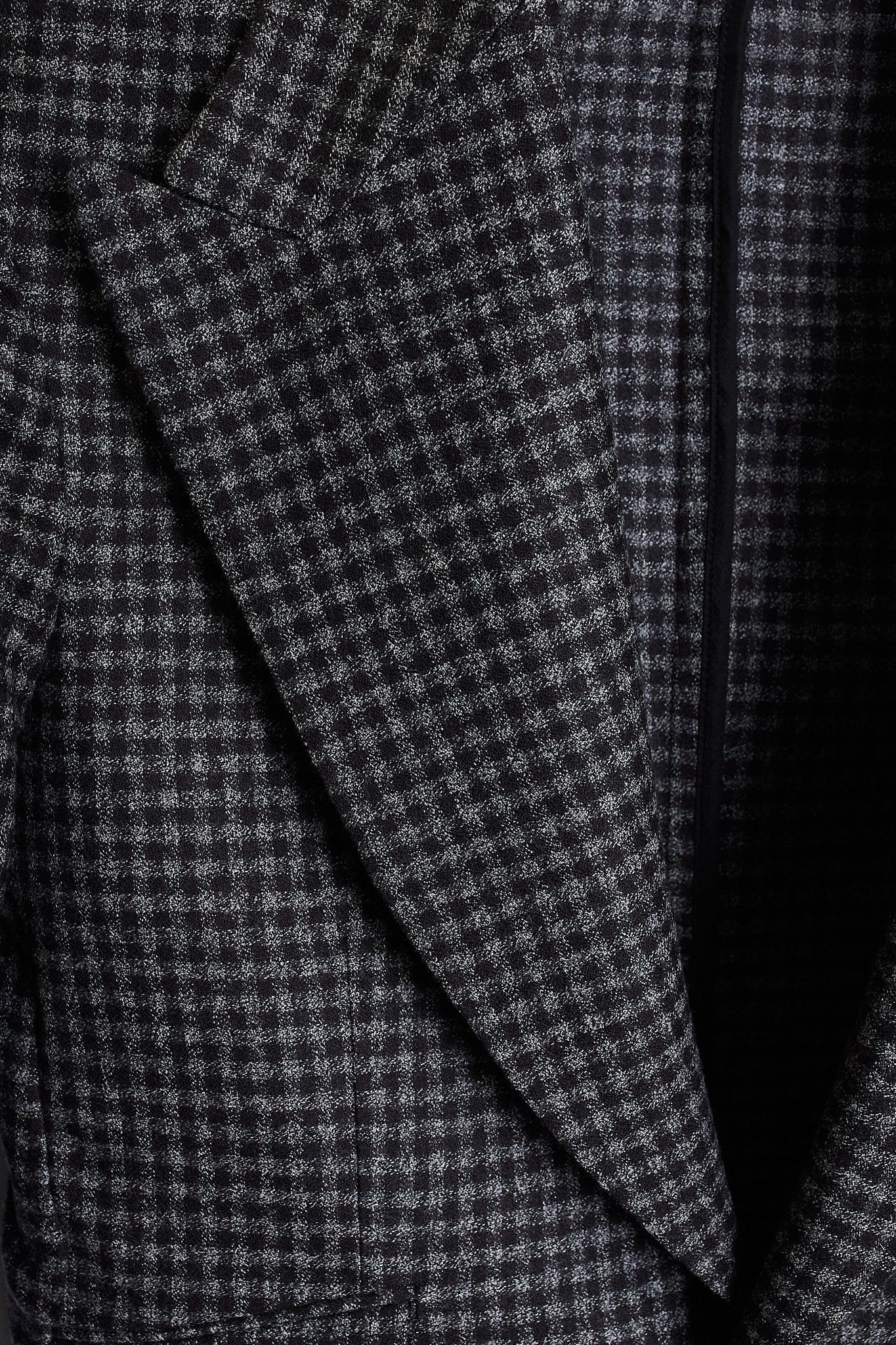 Americana traje cuadros gris negro