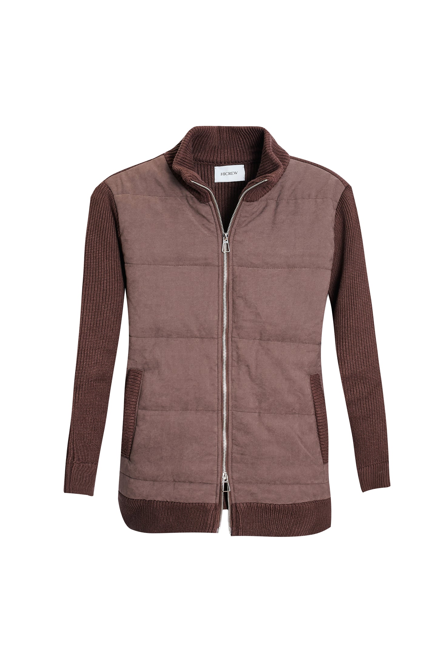 Chaqueta híbrida marrón