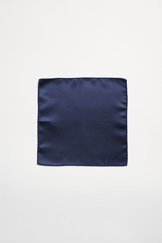 Pañuelo seda azul marino